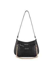 Nine West Torebka LX10045 Czarny. Czarne torebki klasyczne Nine West, bez wzorów, z tworzywa sztucznego, bez dodatków. Za 249,99 zł.