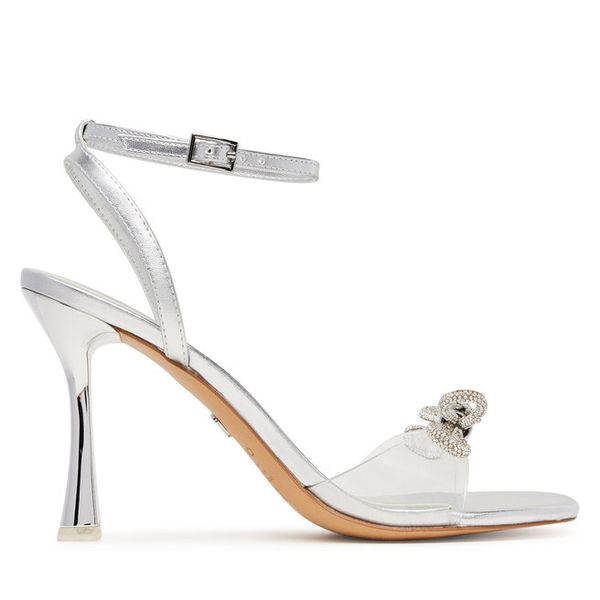 Sandały Aldo. Szare sandały ALDO, bez wzorów, bez obcasa, na szpilce, bez zapięcia. Za 469,99 zł.