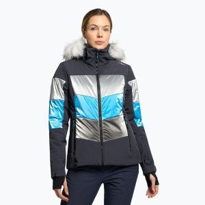 Kurtka narciarska damska CMP 30W0626 antracite. Szare kurtki sportowe CMP, na zimę, s, bez wzorów, bez kaptura, narciarskie. Za 599,99 zł.