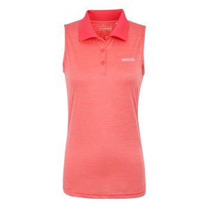Damska Koszulka Tima II. Czerwone bluzki Regatta, bez wzorów, bez kołnierzyka, bez ramiączek. Za 37,99 zł.