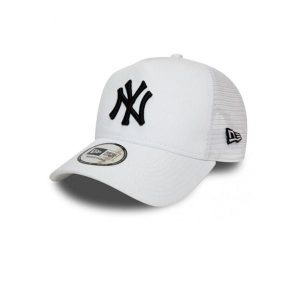 Czapka z daszkiem New Era 9FORTY New York Yankees White Trucker 12285467. Białe czapki New Era, bez wzorów, sportowe. Za 109,00 zł.