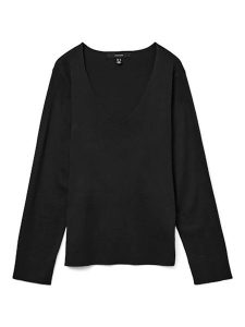 Vero Moda Sweter w kolorze czarnym rozmiar: S. Czarne swetry oversize Vero Moda, s, bez wzorów, z wiskozy, bez ramiączek. Za 92,42 zł.