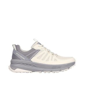 Buty do chodzenia damskie Skechers Switch Back Cascades. Brązowe buty sportowe Skechers, bez wzorów, z gumy, bez zapięcia, trekkingowe. Za 476,00 zł.