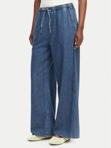 Tommy Jeans Jeansy DW0DW23008 Niebieski Wide Leg. Niebieskie jeansy Tommy Jeans, bez wzorów, z bawełny. Za 409,99 zł.