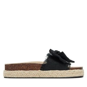 Espadryle DeeZee. Czarne espadryle DeeZee, bez wzorów, bez obcasa. Za 119,99 zł.