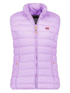 Geographical Norway Kamizelka pikowana "Vatikolor" w kolorze fioletowym rozmiar: L. Różowe kamizelki Geographical Norway, l, bez wzorów, bez kołnierzyka, bez ramiączek, bez kaptura. Za 135,49 zł.