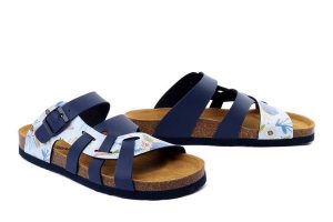DR. BRINKMANN 700554-51 bleu, klapki damskie. Niebieskie klapki Dr. Brinkmann, bez wzorów, bez obcasa. Za 184,90 zł.