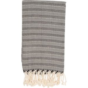 Samimi Chusta hammam w kolorze czarno-szarym - 180 x 100 cm rozmiar: onesize. Czarne apaszki i chusty Samimi, bez wzorów, z bawełny. Za 52,99 zł.