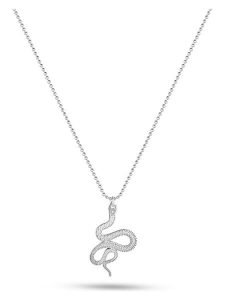 Eclat d'Argent Srebrny naszyjnik z zawieszką - dł. 40 cm rozmiar: onesize. Szare naszyjniki Eclat d'Argent, srebrne. Za 130,99 zł.