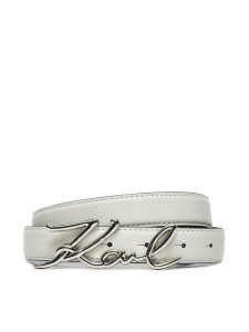 KARL LAGERFELD Pasek Damski 205W3103 Écru. Paski KARL LAGERFELD, bez wzorów, ze skóry. Za 369,99 zł.