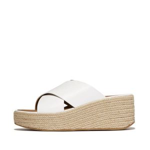 Damskie espadryle FitFlop PlatFForms. Białe espadryle FIT FLOP, bez wzorów, bez obcasa. Za 667,50 zł.