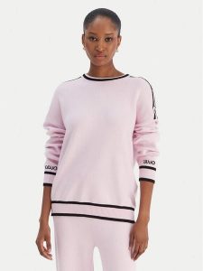 Liu Jo Sweter TF5230 MS59L Różowy Regular Fit. Czerwone swetry klasyczne Liu Jo, l, z wiskozy, bez kołnierzyka. Za 589,99 zł.