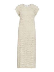 Vila Sukienka "Vimine" w kolorze beżowym rozmiar: M. Brązowe sukienki Vila, m, bez wzorów, bez kołnierzyka, bez ramiączek, midi. Za 109,78 zł.