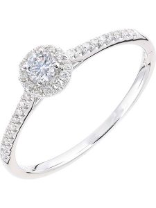 Revoni Złoty pierścionek z diamentami rozmiar: 58. Szare pierścionki Revoni, z diamentem, złote. Za 2 805,99 zł.