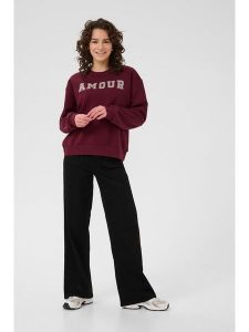 Kaffe Bluza w kolorze czerwonym rozmiar: L. Czerwone bluzy Kaffe, l, bez wzorów, bez kaptura. Za 165,99 zł.