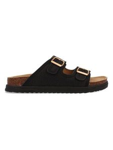 Wrangler Klapki w kolorze czarnym rozmiar: 36. Czarne klapki Wrangler, bez wzorów, z otwartym noskiem, bez obcasa. Za 105,88 zł.