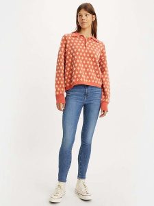 Levi's Dżinsy "720" - Super Skinny fit - w kolorze niebieskim rozmiar: W29/32. Niebieskie jeansy Levi's®, z aplikacjami, z podwyższonym stanem. Za 216,73 zł.