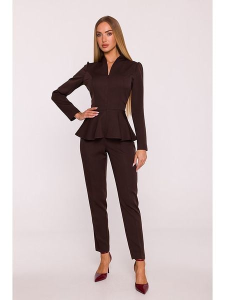 Made of emotion Kombinezon w kolorze brązowym rozmiar: L. Brązowe kombinezony Made Of Emotion, l, bez wzorów, bez kołnierzyka, bez ramiączek. Za 325,79 zł.