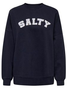 ONLY Bluza w kolorze granatowym rozmiar: L. Niebieskie bluzy ONLY, l, bez wzorów, bez kaptura. Za 88,02 zł.