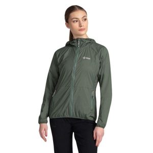Damska kurtka outdoorowa lub do biegania Kilpi ROSA-W. Zielone kurtki Kilpi, l, bez wzorów, z nylonu, bez kaptura. Za 215,49 zł.