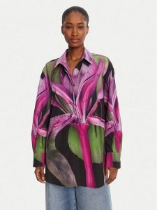 Desigual Koszula Orquidea Lacroix 25WWCW20 Kolorowy Relaxed Fit. Koszule Desigual, l, bez wzorów, z bawełny, bez kołnierzyka, bez ramiączek. Za 459,99 zł.