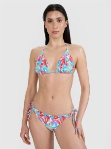 4F Góra od bikini damska - multikolor XS. Bikini 4f, bez wzorów, z elastanu. W wyprzedaży za 29,99 zł.