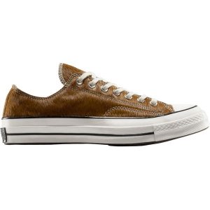 Buty sportowe Converse Chuck 70 Premium Leather. Brązowe trampki Converse, bez wzorów, z syntetyku, bez zapięcia. Za 463,75 zł.