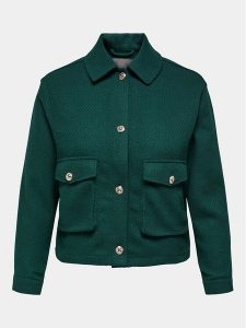 ONLY Carmakoma Kurtka przejściowa Emily 15307484 Zielony Regular Fit. Zielone kurtki Only Carmakoma, bez wzorów, z syntetyku, bez kaptura. Za 299,99 zł.