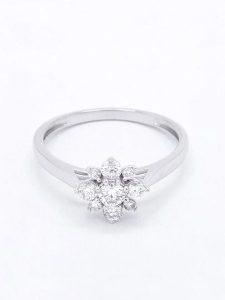 Maison héritage PARIS Złoty pierścionek "Saraphina" z diamentami rozmiar: 56. Szare pierścionki Maison héritage PARIS, z diamentem, złote. Za 3 914,99 zł.