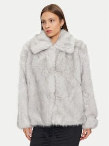 ONLY Futro Rubina 15325924 Szary Regular Fit. Szare płaszcze ONLY, xl, bez wzorów, z futra, bez kaptura. Za 479,99 zł.