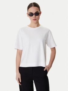 Weekend Max Mara T-Shirt Multid 2615941031 Biały Relaxed Fit. Białe t-shirty Weekend Max Mara, xs, bez wzorów, z bawełny, bez kołnierzyka, bez ramiączek. Za 289,99 zł.