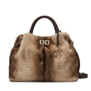 Torebka Guess. Brązowe torebki klasyczne Guess, z aplikacjami, bez dodatków. Za 679,99 zł.