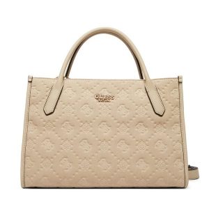 Torebka Guess. Brązowe kuferki Guess, z aplikacjami, bez dodatków. Za 679,99 zł.