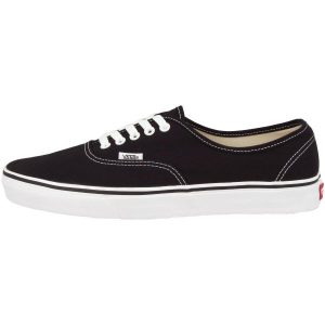 Buty Vans Authentic czarne unisex. Czarne trampki Vans, bez wzorów, z zamszu, bez zapięcia. Za 339,68 zł.