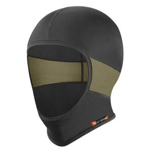 Czapka letnia z jedwabiu chłodzącego UV, kominiarka czarna/zielona. Zielone czapki WEST BIKING, bez wzorów, z jedwabiu, sportowe. Za 63,60 zł.