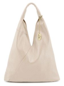 Anna Morellini Skórzany shopper bag "Chersilina" w kolorze kremowym - 40 x 48 x 2 cm rozmiar: onesize. Brązowe shopper bag Anna Morellini, bez wzorów, z materiału, na ramię, bez dodatków. Za 298,95 zł.