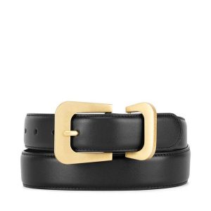 Pasek GINO ROSSI. Czarne paski Gino Rossi, bez wzorów. Za 129,99 zł.