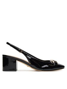 Guess Czółenka FLTCL2 PAF05 Czarny. Czarne czółenka Guess, z aplikacjami, ze skóry, bez obcasa, bez zapięcia. Za 489,99 zł.