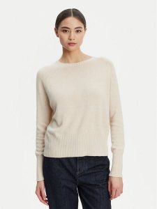 Marella Sweter Spider 2523366354 Beżowy Oversize. Brązowe swetry klasyczne Marella, m, z syntetyku, bez kołnierzyka. Za 559,99 zł.