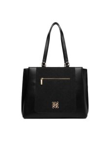Nine West Torebka CEO-ELITE FORM-JH7268 Czarny. Czarne shopper bag Nine West, bez wzorów, ze skóry, bez dodatków. Za 329,99 zł.
