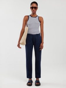 BIG STAR Spodnie chino w kolorze granatowym rozmiar: W28/L32. Niebieskie chinosy Big Star, bez wzorów, z podwyższonym stanem. Za 107,99 zł.