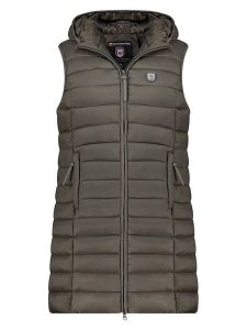 Canadian Peak Kamizelka pikowana "Vakitaleak" w kolorze khaki rozmiar: XXL. Brązowe kamizelki Canadian Peak, xxl, bez wzorów, bez kołnierzyka, bez ramiączek, bez kaptura. Za 189,95 zł.