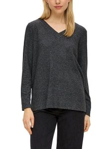 S.Oliver Koszulka w kolorze antracytowym rozmiar: 36. Czarne bluzki s.Oliver, s, bez wzorów, bez kołnierzyka, bez ramiączek. Za 41,30 zł.