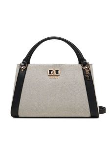 Guess Torebka Karnilla HWAG97 19070 Beżowy. Brązowe kuferki Guess, z aplikacjami, z materiału, bez dodatków. Za 679,99 zł.