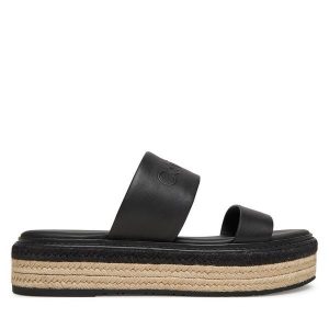 Espadryle Calvin Klein. Czarne espadryle Calvin Klein, bez wzorów, bez obcasa. Za 339,99 zł.