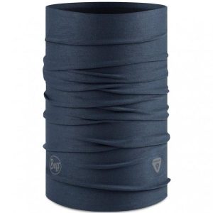 Chusta wielofunkcyjna Buff ThermoNet Solid. Niebieskie apaszki i chusty Buff, bez wzorów, z elastanu. Za 123,90 zł.