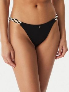 BOSS Dół od bikini 50561431 Czarny Regular Fit. Czarne bikini Boss, bez wzorów, z syntetyku. Za 279,99 zł.