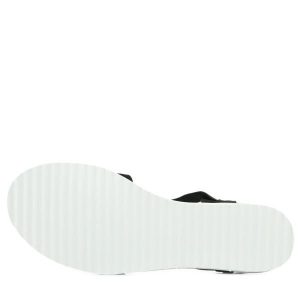 Sandały Skechers Model Desert Kiss Kolor Czarny. Czarne sandały Skechers, bez wzorów, ze skóry, bez obcasa, bez zapięcia. Za 199,99 zł.