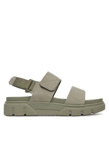 Timberland Sandały Greyfield Sandal TB0A61MGEO31 Zielony. Zielone sandały Timberland, bez wzorów, ze skóry, bez obcasa, na płaskiej podeszwie, bez zapięcia. Za 259,99 zł.