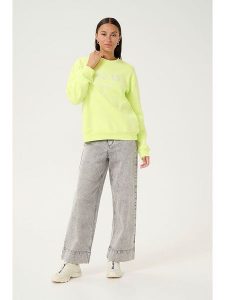 Kaffe Bluza "Viola" w kolorze jasnozielonym rozmiar: XXL. Zielone bluzy Kaffe, xxl, bez wzorów, bez kaptura. Za 118,56 zł.